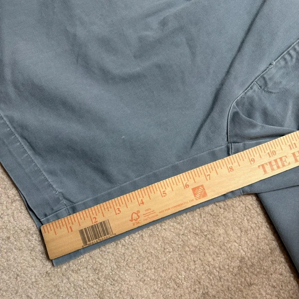 Vtg Polo Ralph Lauren Shorts Mens 40 Blue Pleated Chino Canvas Relaxed Fit 90s